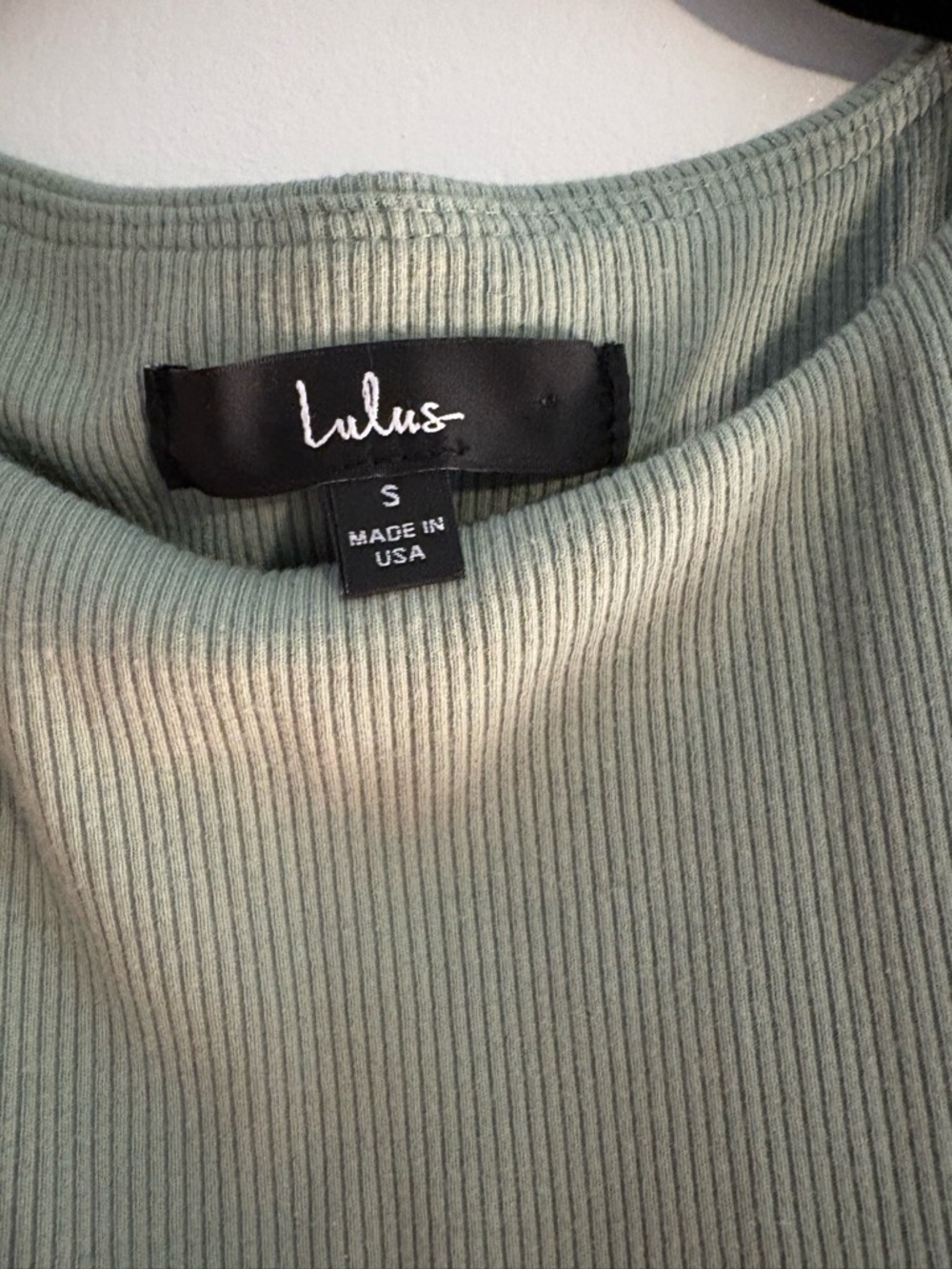 Over and Over Sage Green Ribbed Drawstring Ruched Bodycon Dress from Lulu's - Picture 7 of 7
